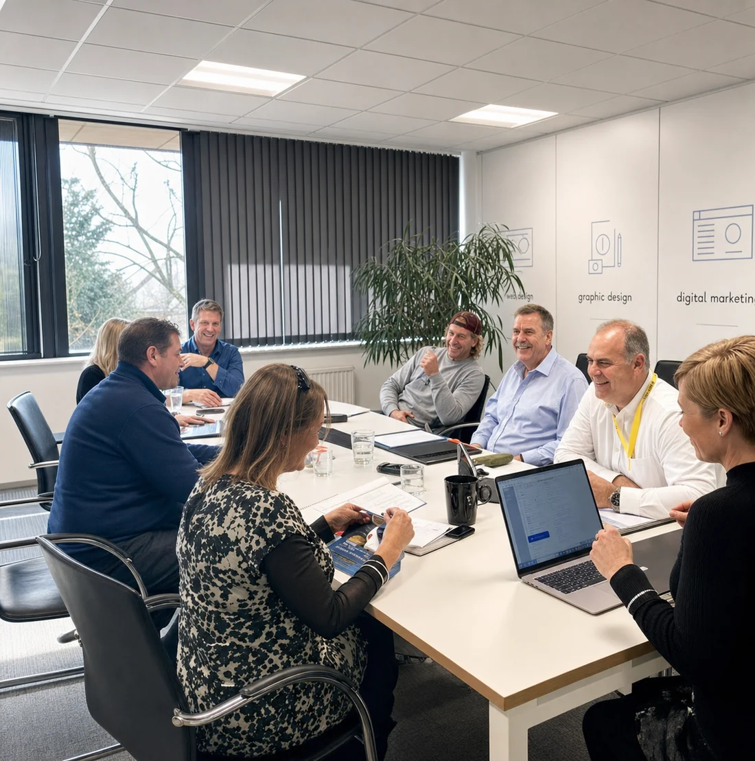 The Brace team collaborating in a workshop