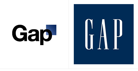 GAP old and new logo comparison