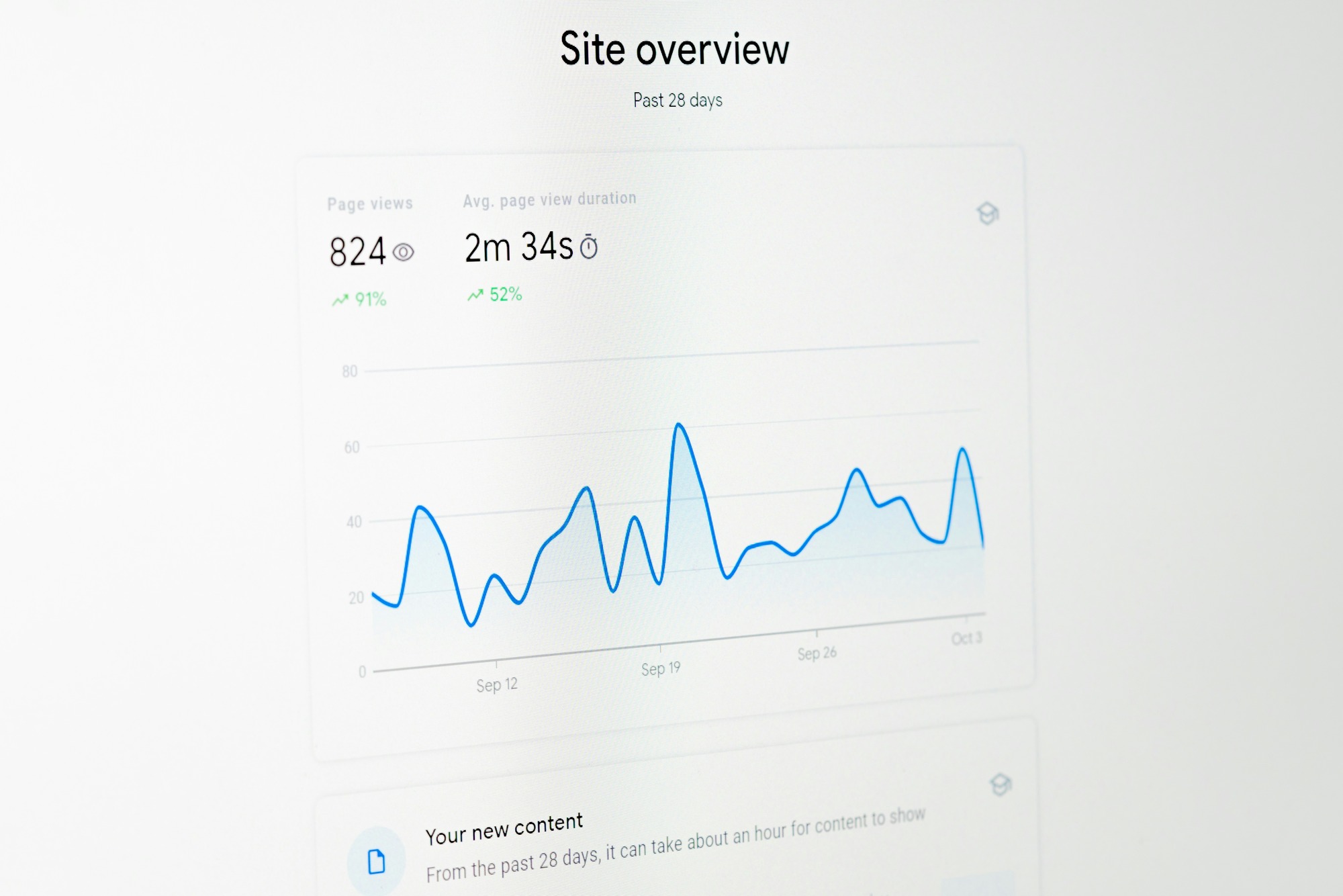 Person analysing website data
