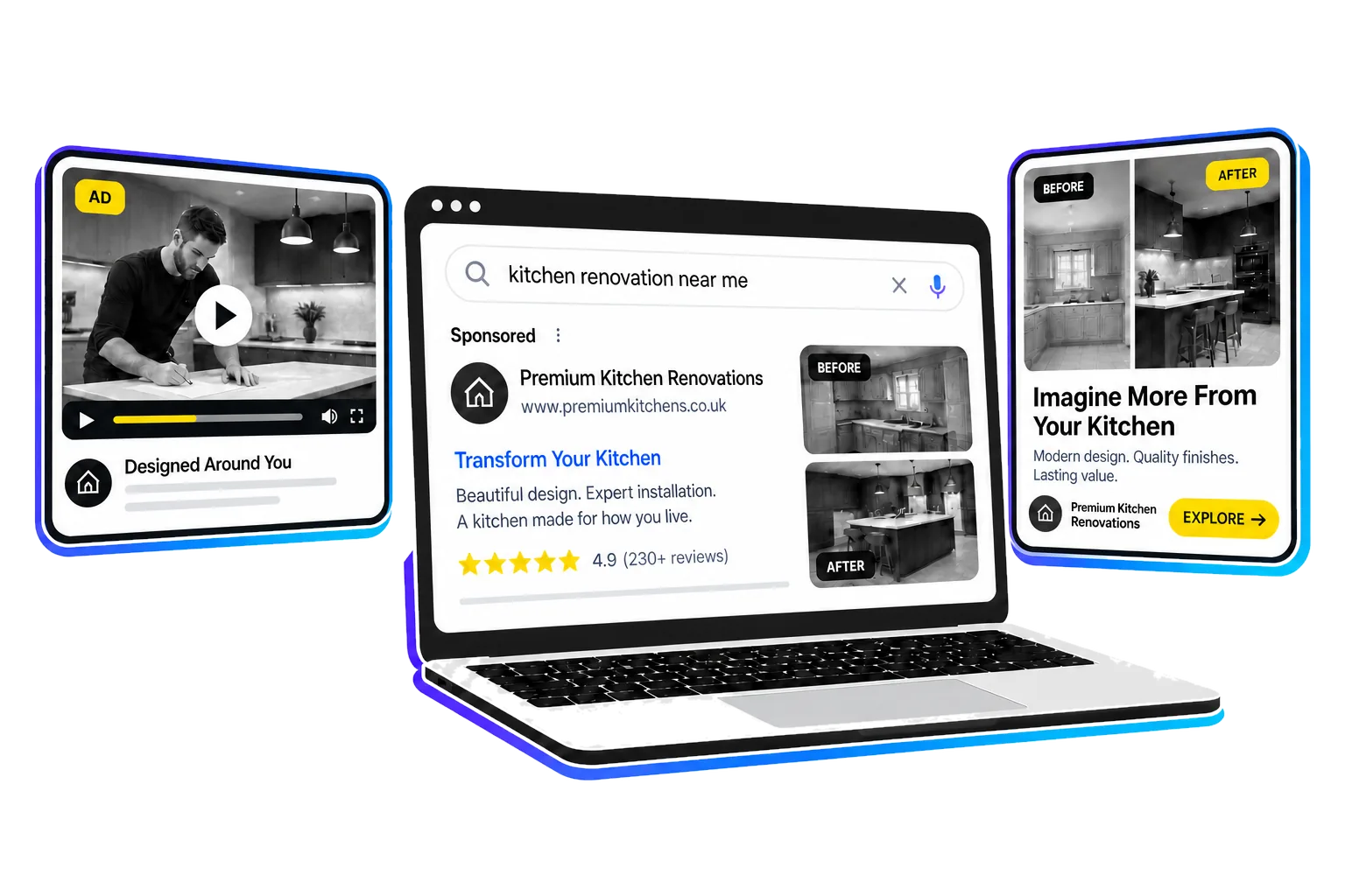 Modern Google Ads across search, video, display and demand generation